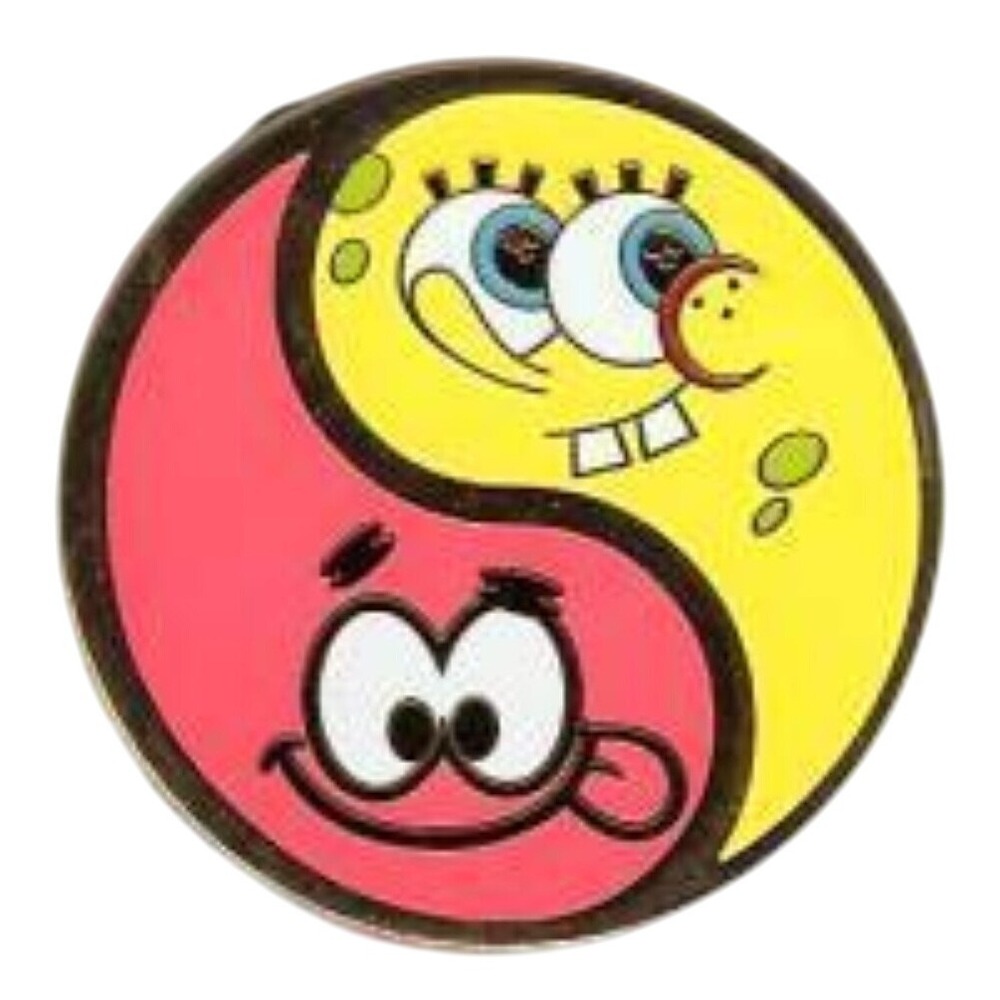SpongeBob SquarePants Patrick Star Yin Yang Enamel Pin Universal Studios 2007